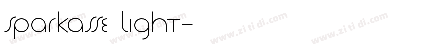 Sparkasse Light字体转换